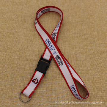 Popular personalizado Sublimated Full Color Impresso Lanyard